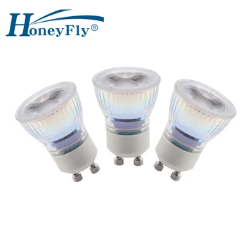 HoneyFly 5 шт. СВЕТОДИОДНЫЙ MR11 3000 К 6000 К Точечный светильник 3 Вт (35 мм) GU10 GU5.3 DC12V AC220V Мини COB Лампа