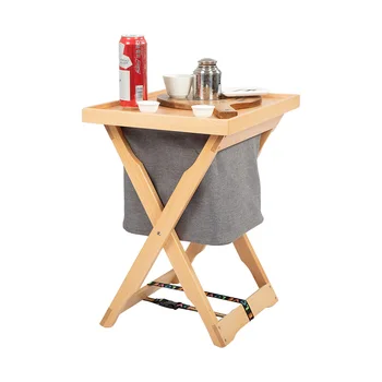 Мануфактурный Портативный открытый деревянный складной стол для пикника, сумка для хранения седла, стол для барбекю, стол для кемпинга