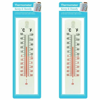2/4 шт. Настенный Термометр Для внутреннего Наружного домашнего Офиса, Установленный В Саду -50℃-+50℃/-60℉-+120℉ Для внутреннего наружного использования