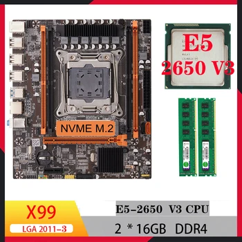комплект материнской платы x99 lga 2011, процессор xeon e5 2650 v3, другие компьютерные компоненты, комплекты игровых материнских плат x99