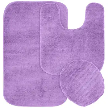 Комплект из 3 частей нейлонового моющегося коврика для ванной, Фиолетовая обложка для паспорта, складной столик, круглый чехол для паспорта на человека, Складной столик в